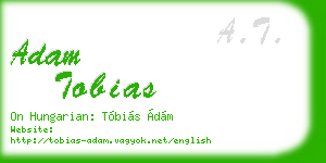 adam tobias business card
